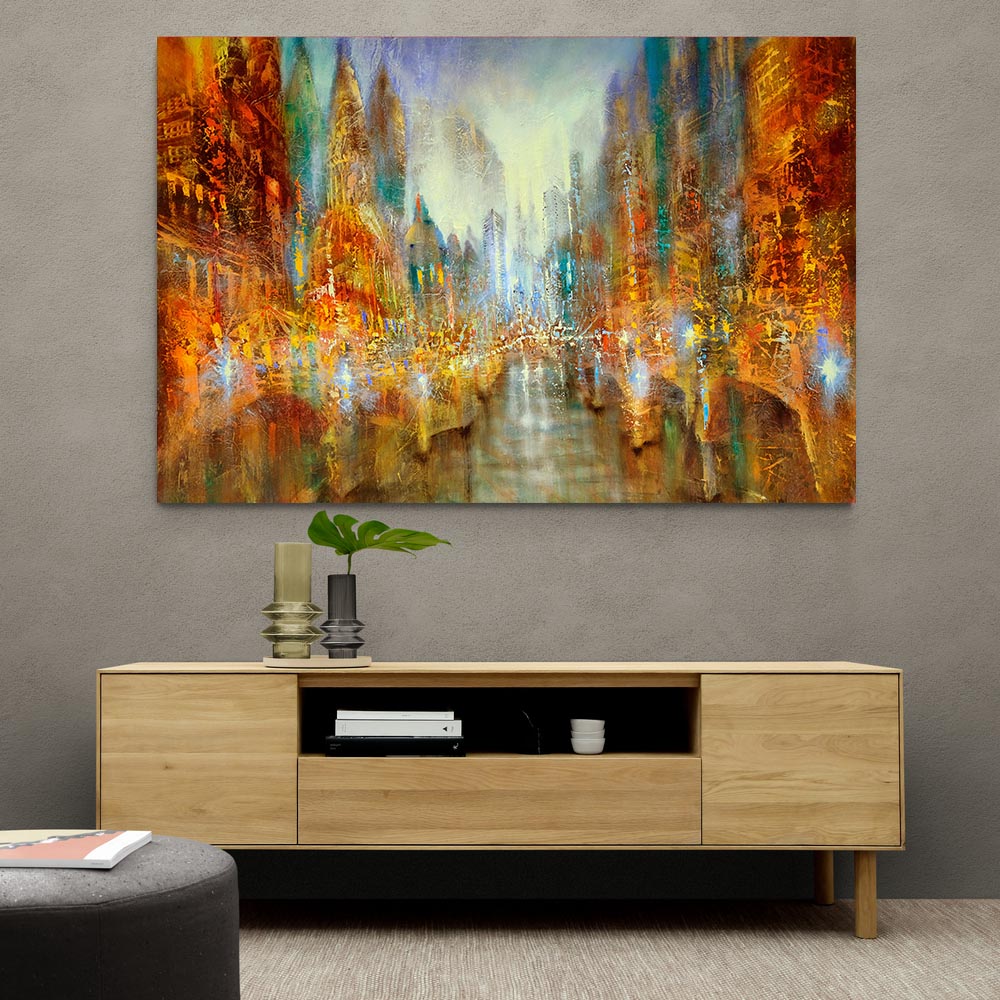 City of Lights Abstract Wall Art