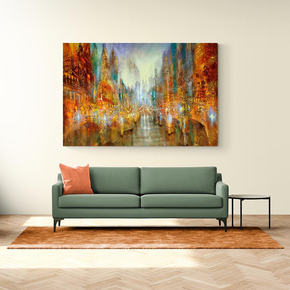 City of Lights Abstract Wall Art