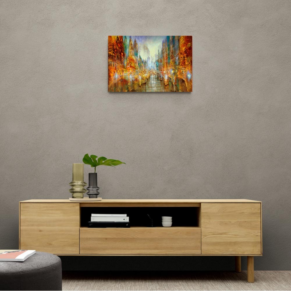 City of Lights Abstract Wall Art