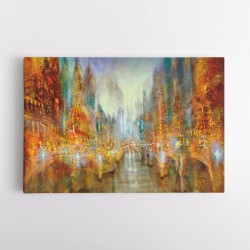 City of Lights Abstract Wall Art