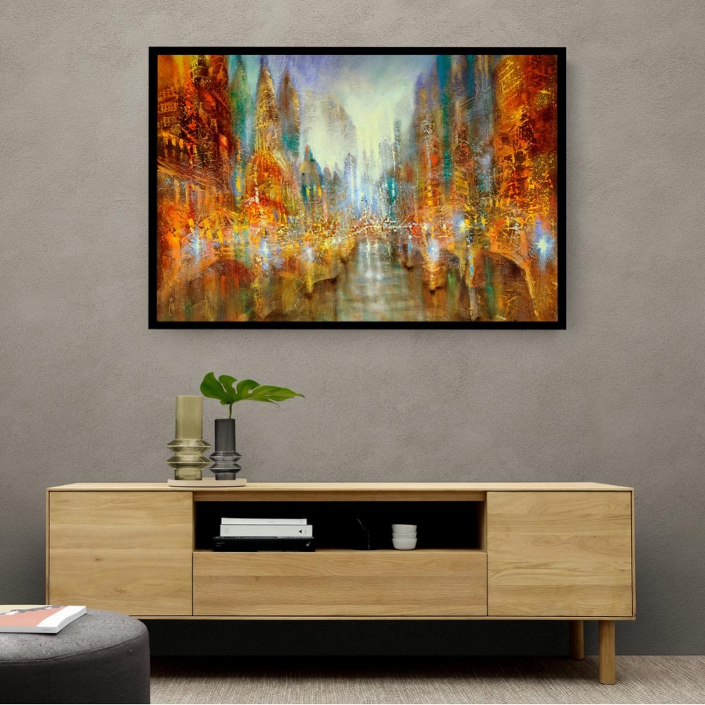 City of Lights Abstract Wall Art