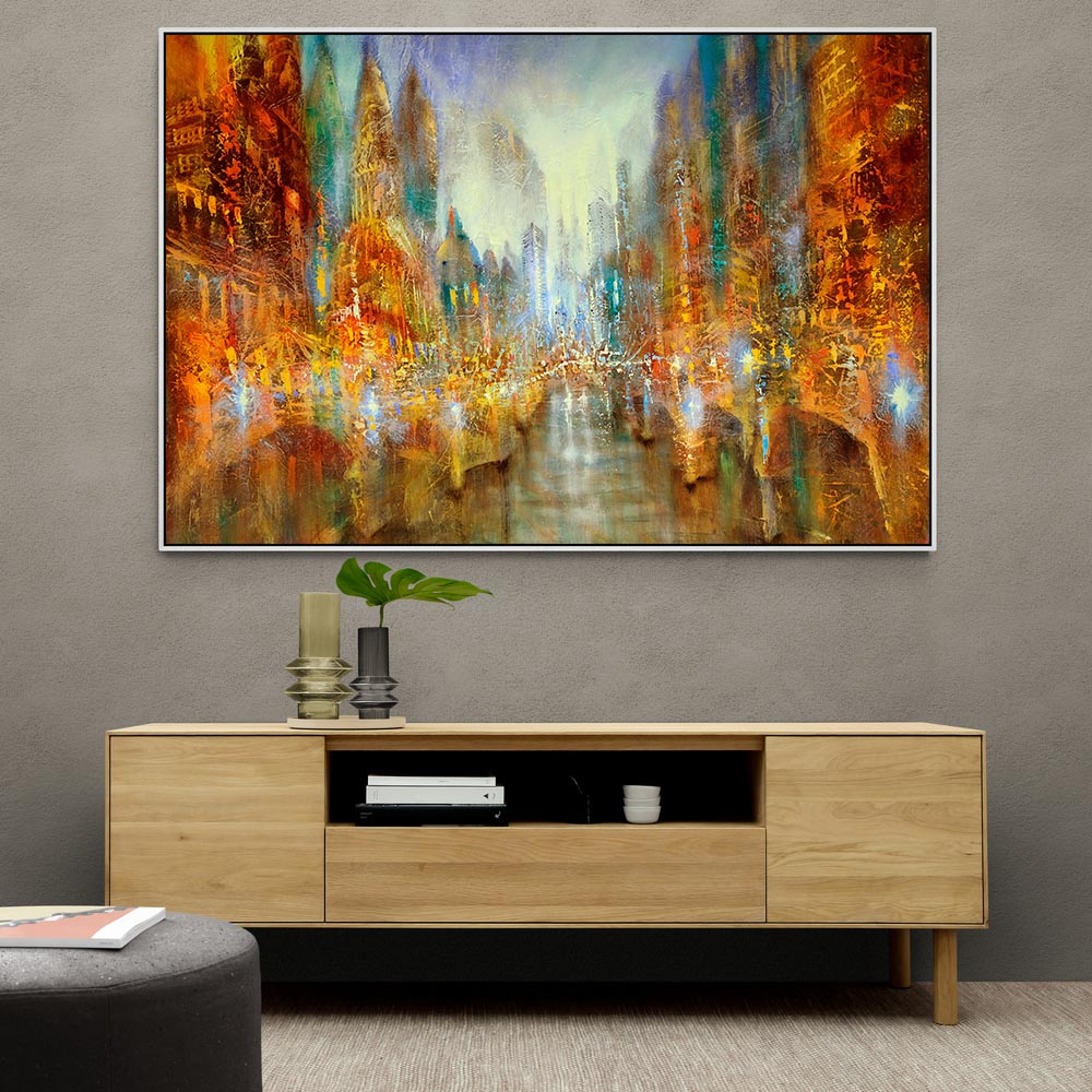 City of Lights Abstract Wall Art