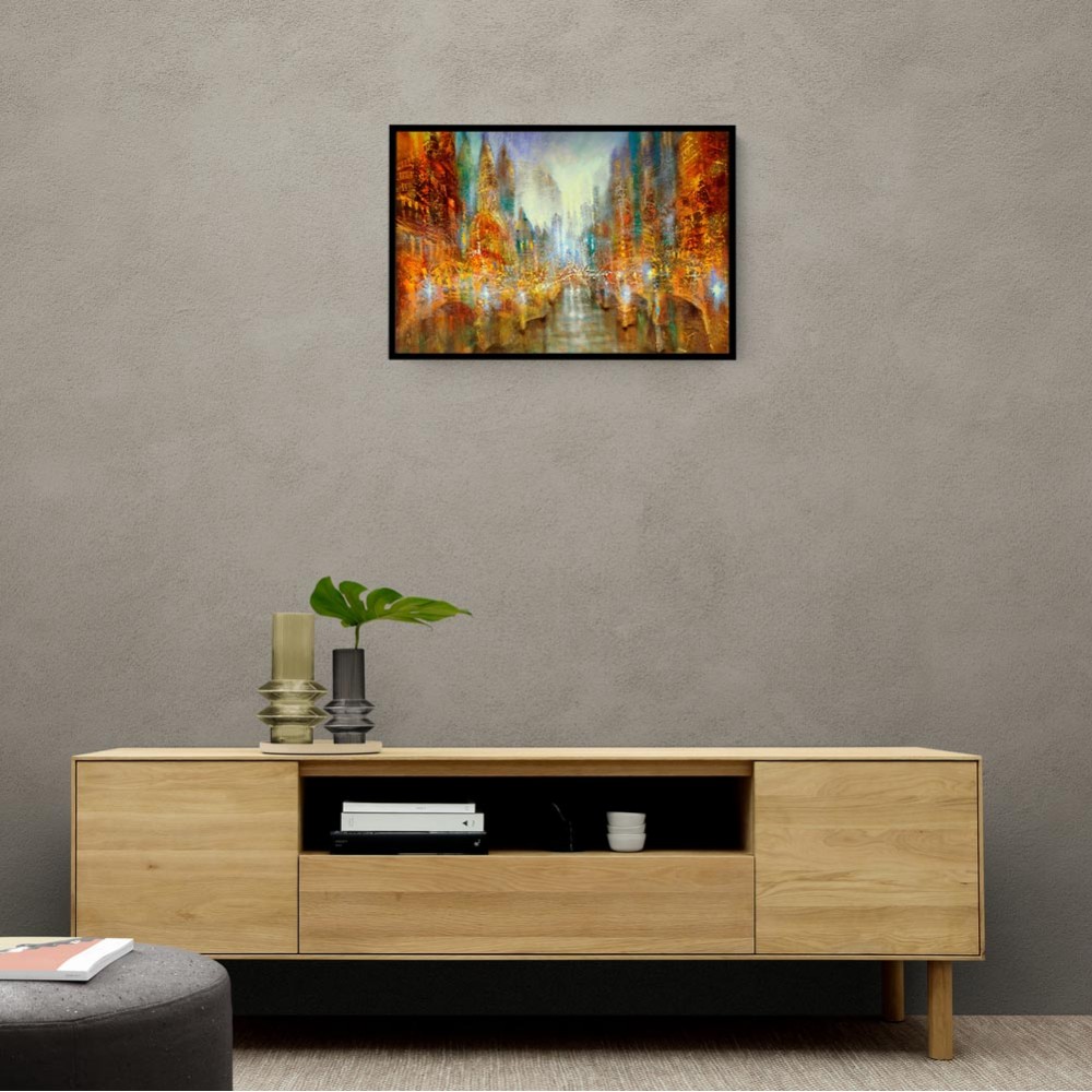 City of Lights Abstract Wall Art