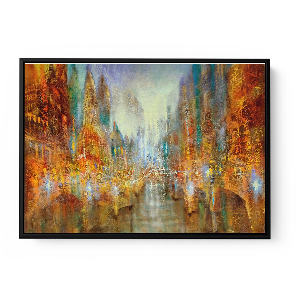 City of Lights Abstract Wall Art