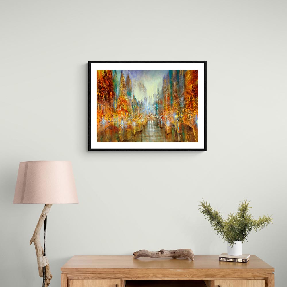 City of Lights Abstract Wall Art