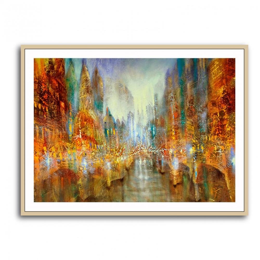 City of Lights Abstract Wall Art