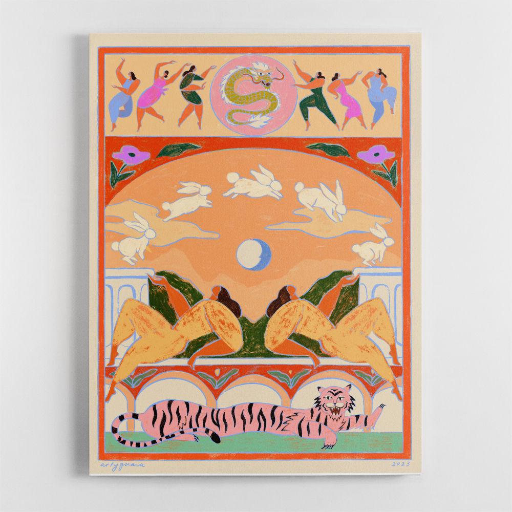 Rabbit Jumps Over the Moon