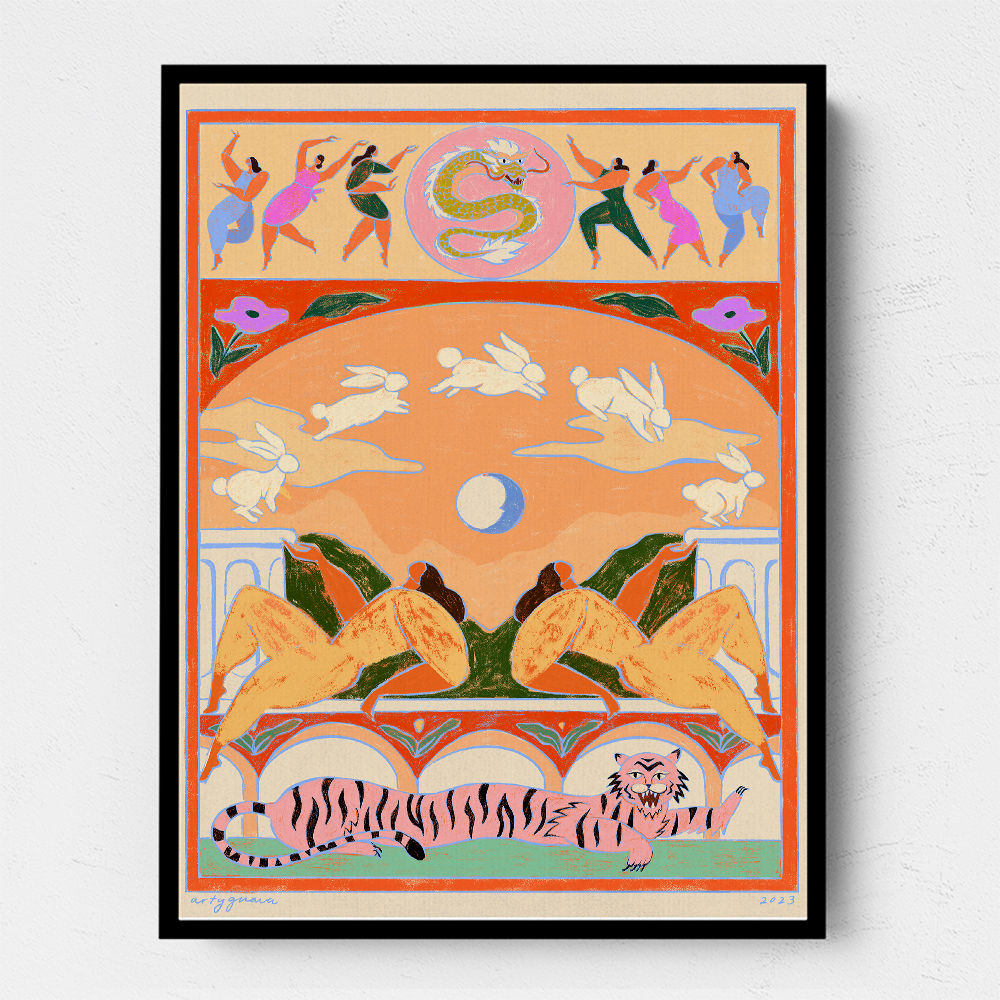 Rabbit Jumps Over the Moon