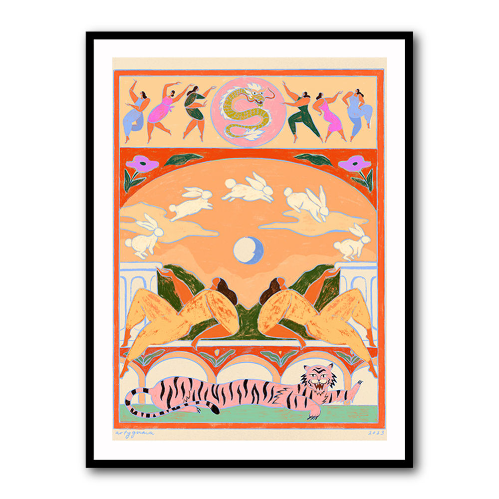 Rabbit Jumps Over the Moon