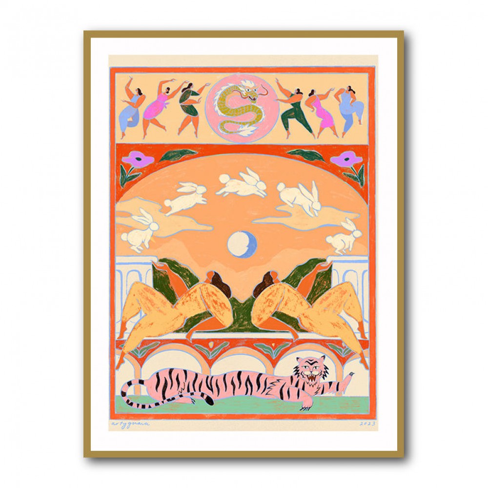 Rabbit Jumps Over the Moon