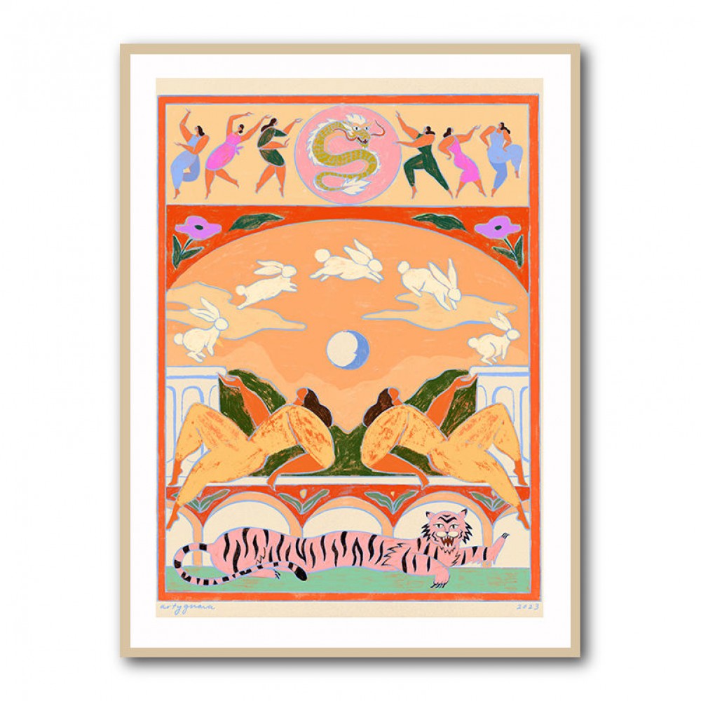 Rabbit Jumps Over the Moon