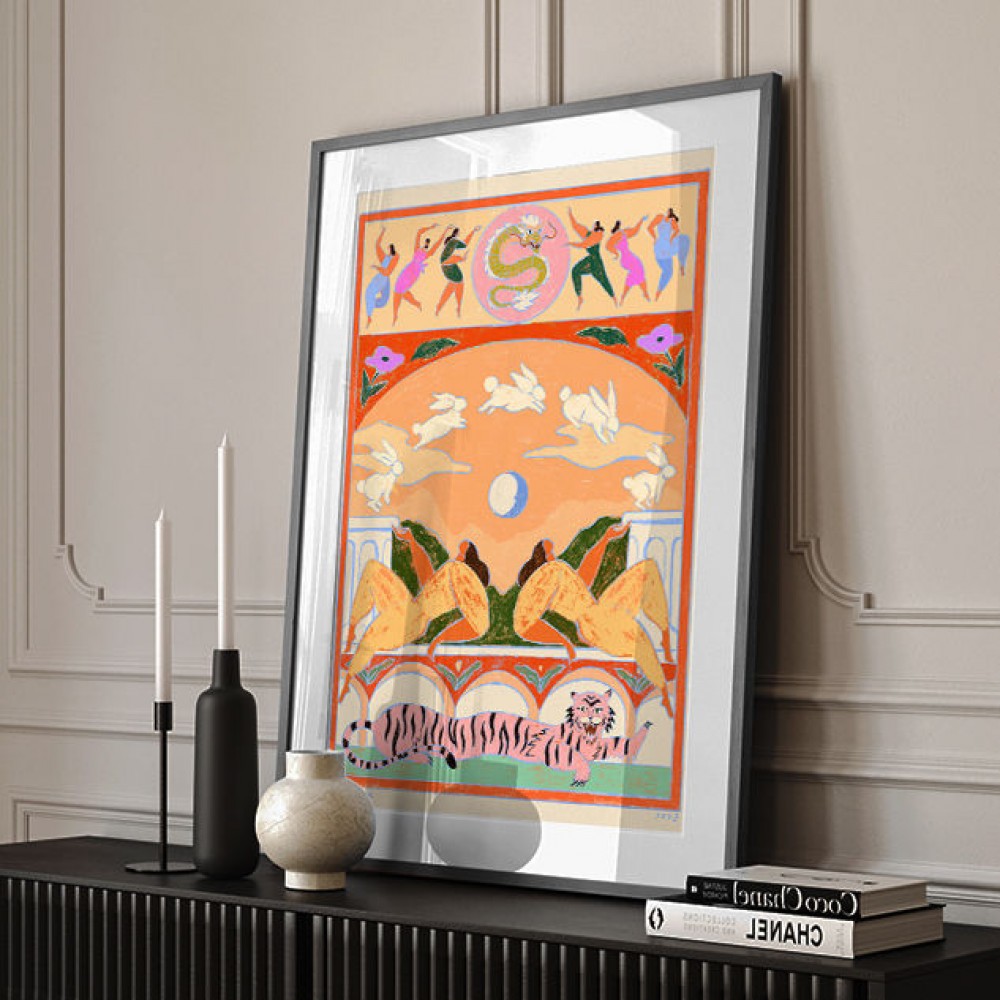 Rabbit Jumps Over the Moon