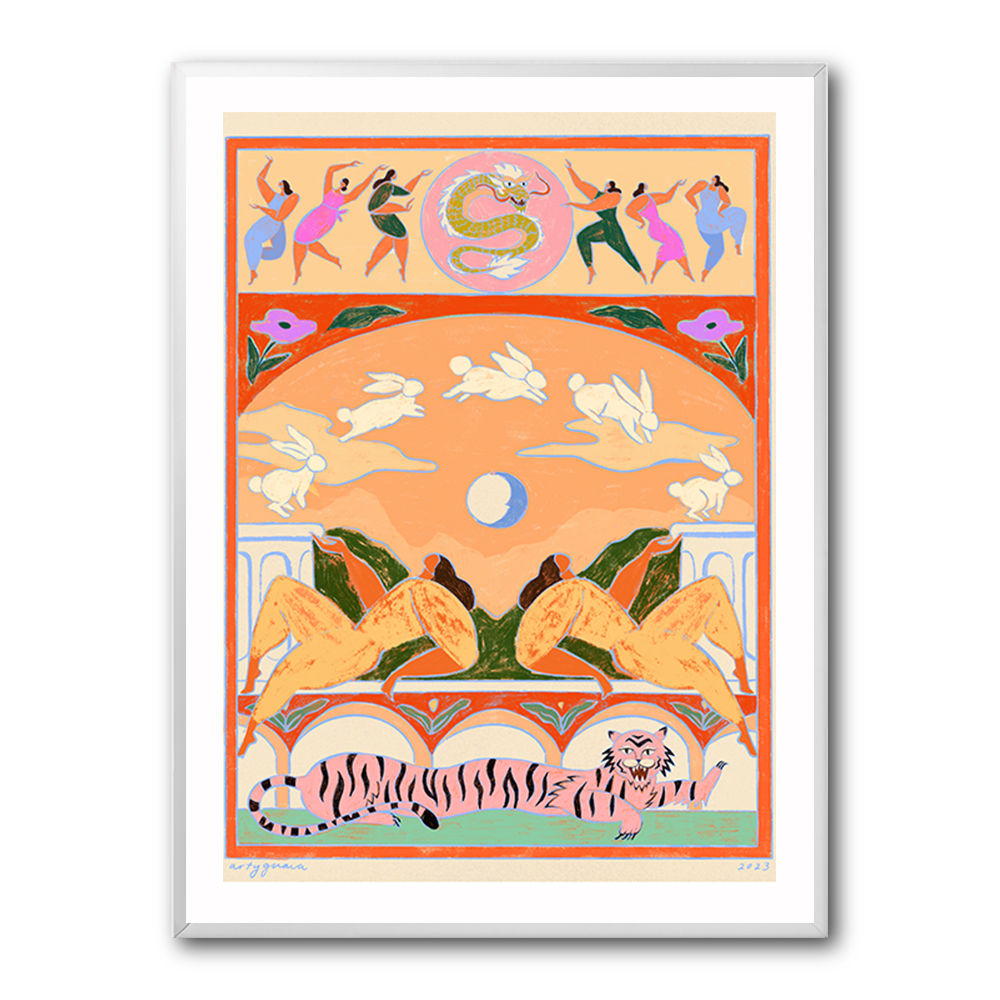 Rabbit Jumps Over the Moon