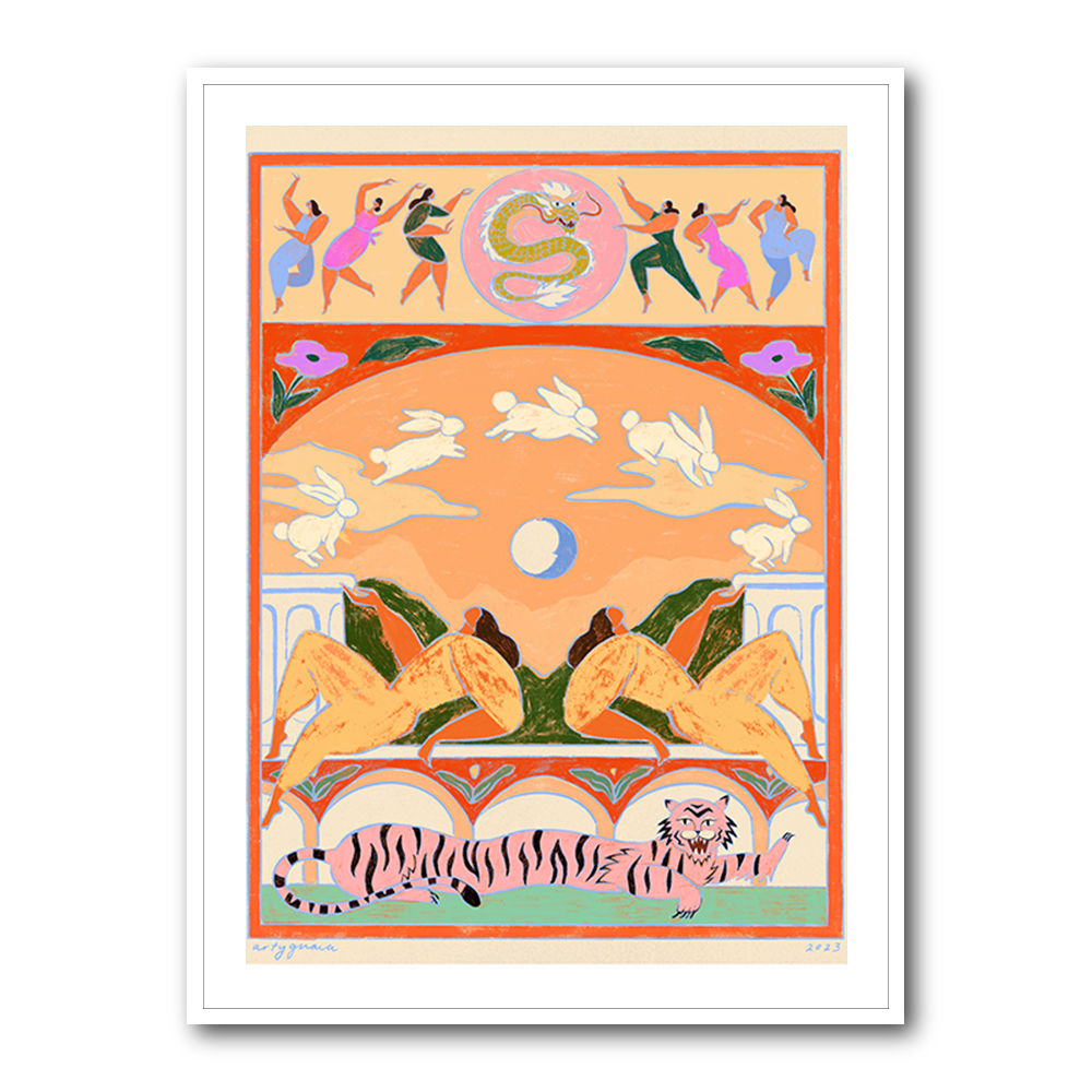 Rabbit Jumps Over the Moon