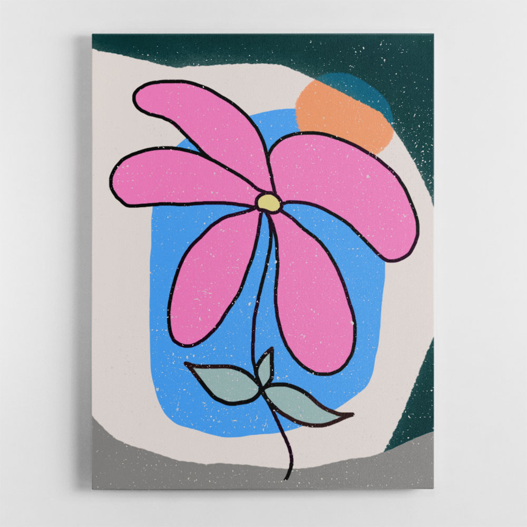 Pink Flower Wall Art