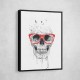 Skull with Red Glasses