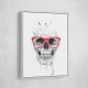 Skull with Red Glasses