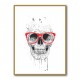 Skull with Red Glasses