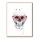 Skull with Red Glasses