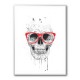 Skull with Red Glasses