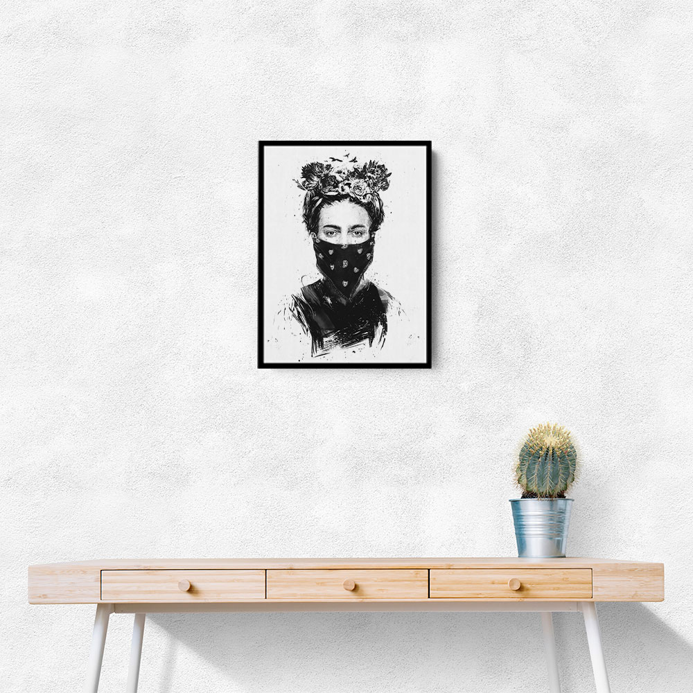 Rebel Girl Wall Art by Balazs Solti