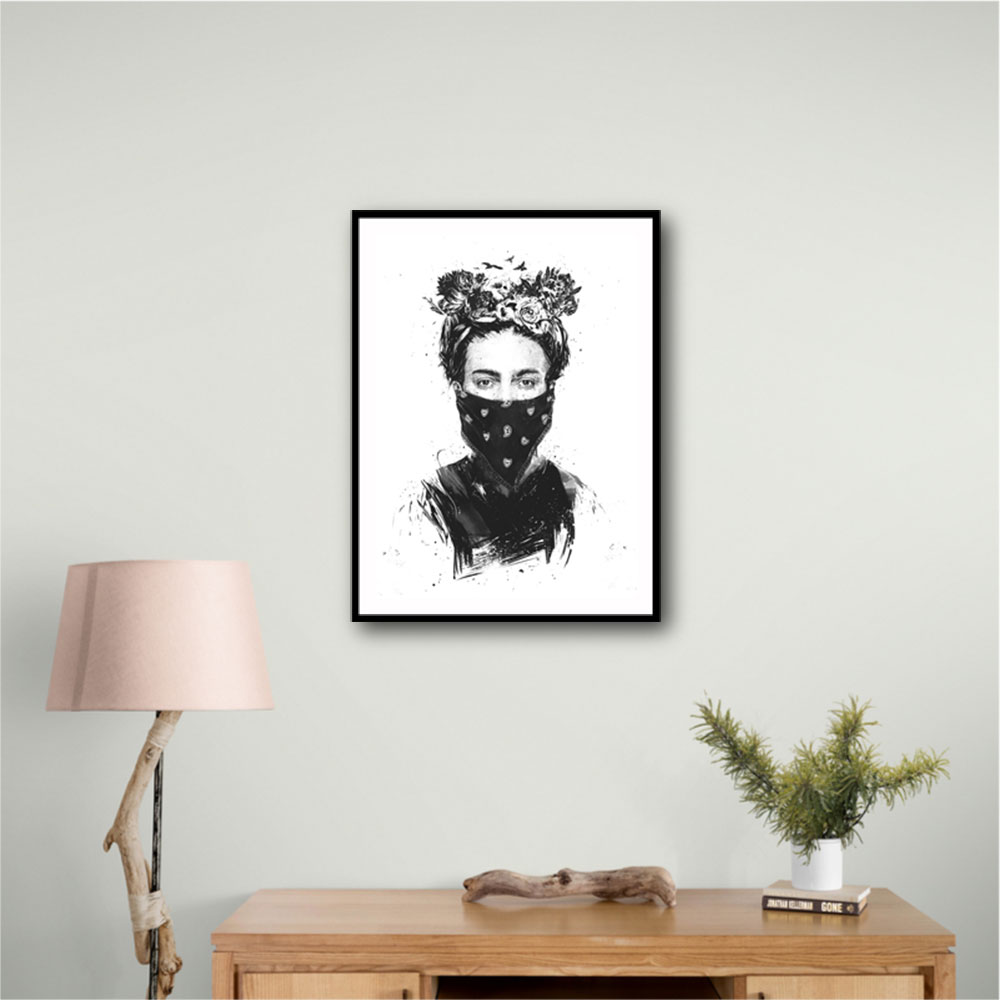 Rebel Girl Wall Art by Balazs Solti