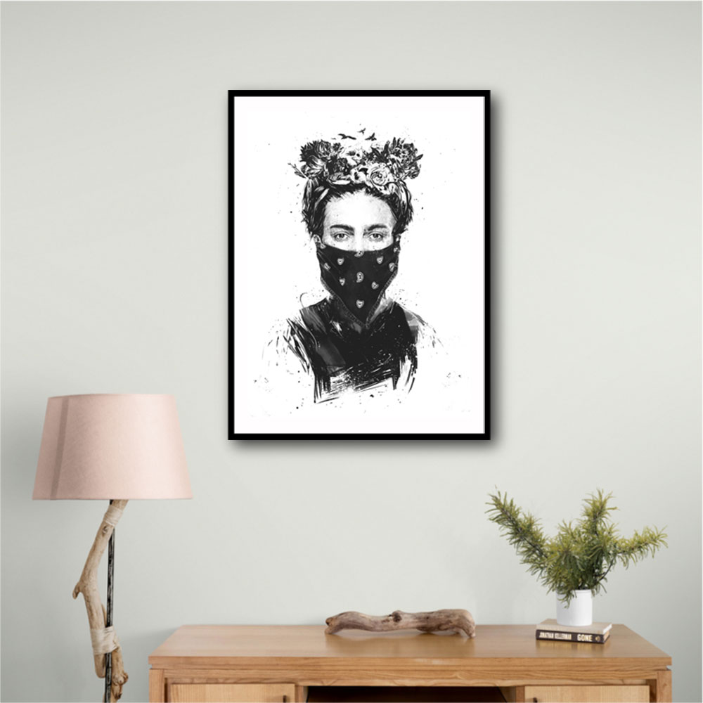 Rebel Girl Wall Art by Balazs Solti