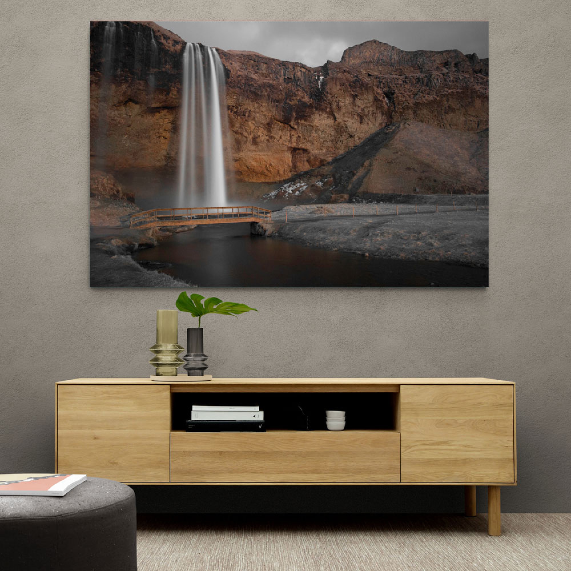 Seljalandsfoss By Baz Diprose Wall Art