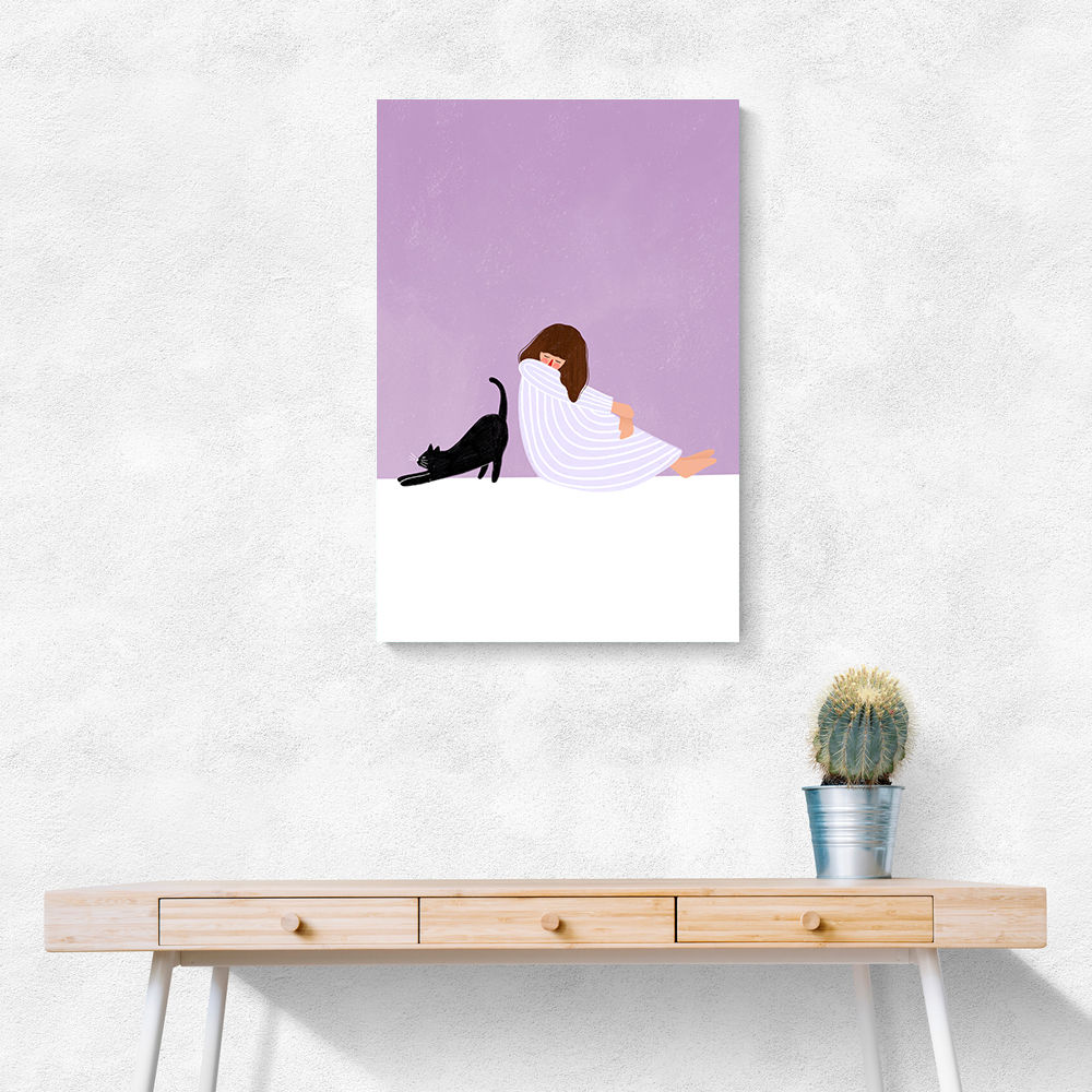 Girl and Cat