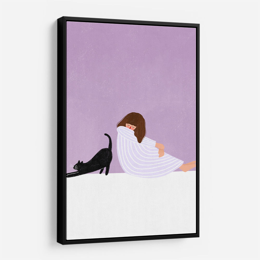 Girl and Cat