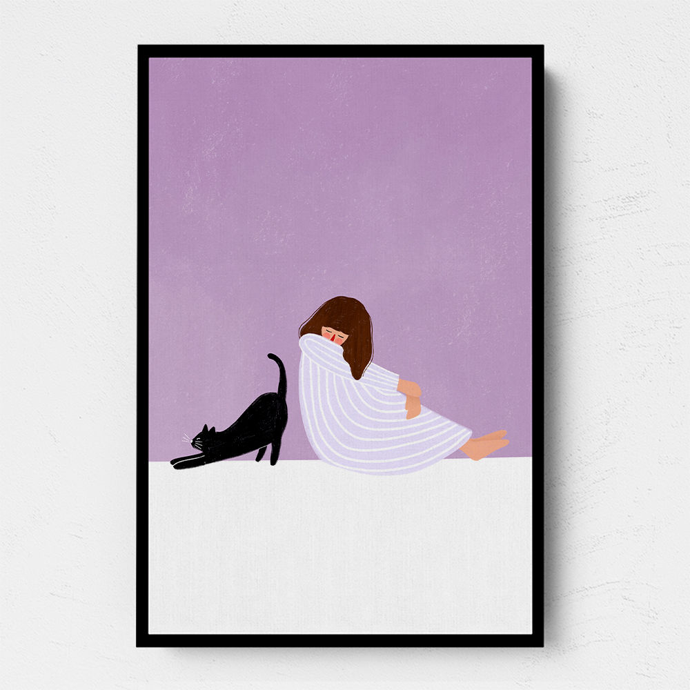 Girl and Cat