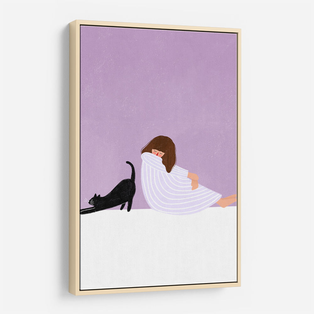 Girl and Cat