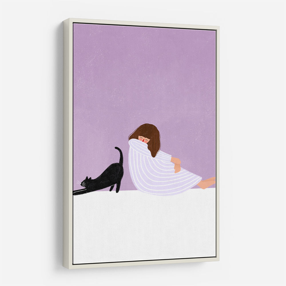 Girl and Cat