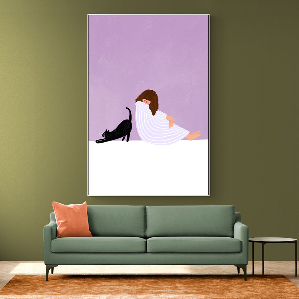 Girl and Cat