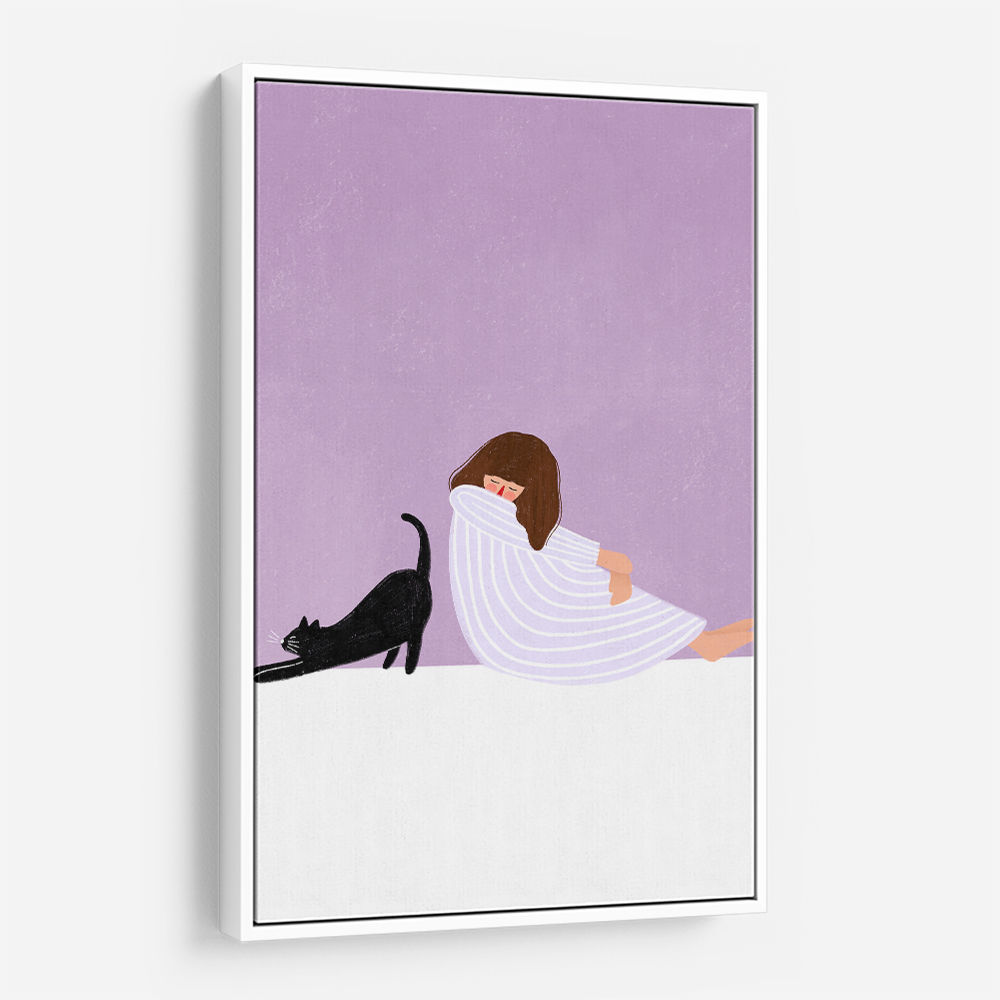 Girl and Cat