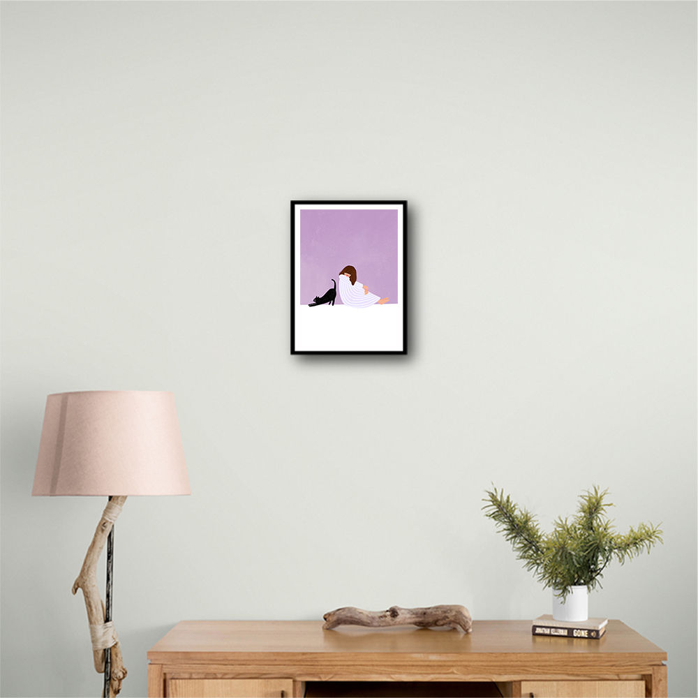Girl and Cat