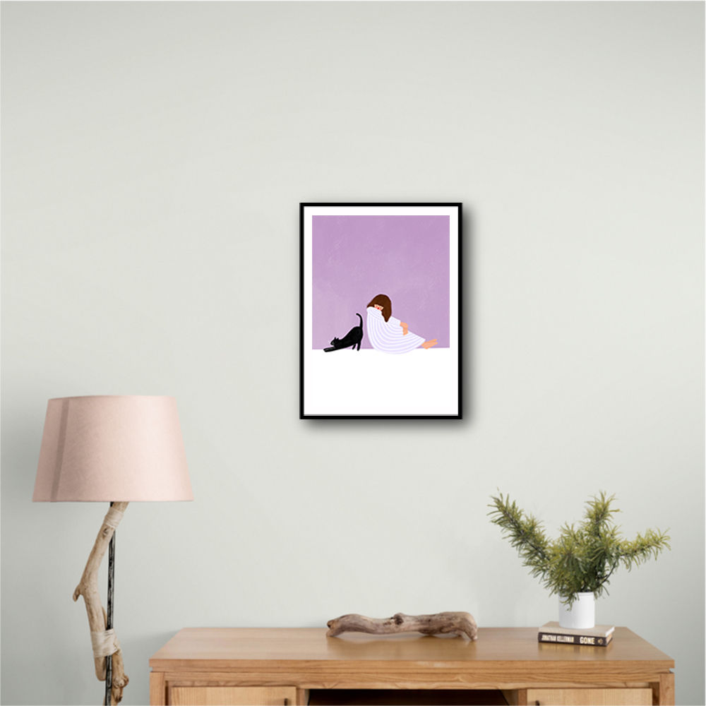 Girl and Cat