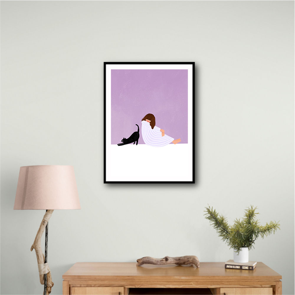 Girl and Cat
