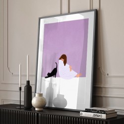 Girl and Cat