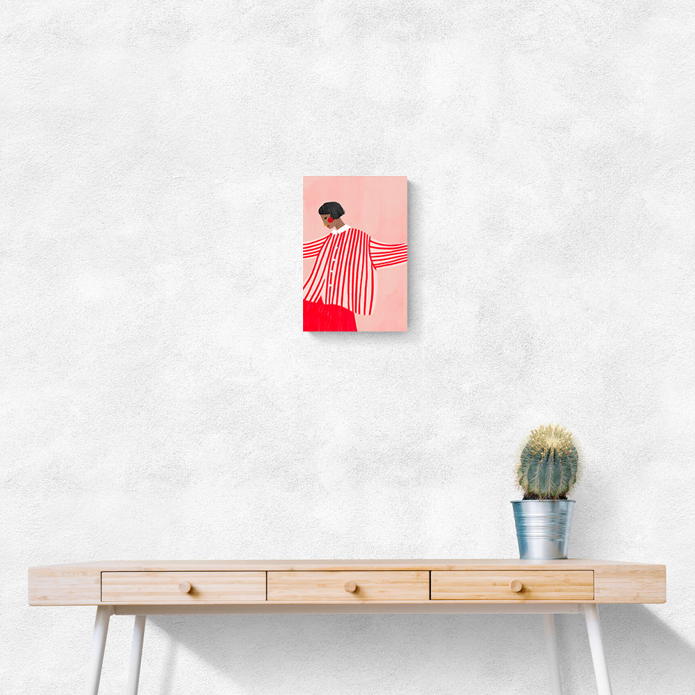 The Woman With the Red Stripes