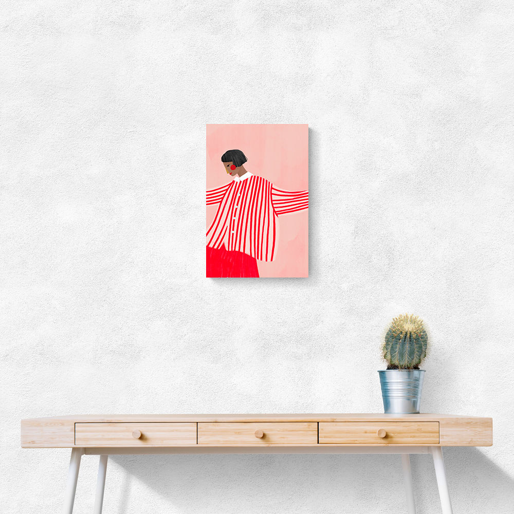 The Woman With the Red Stripes