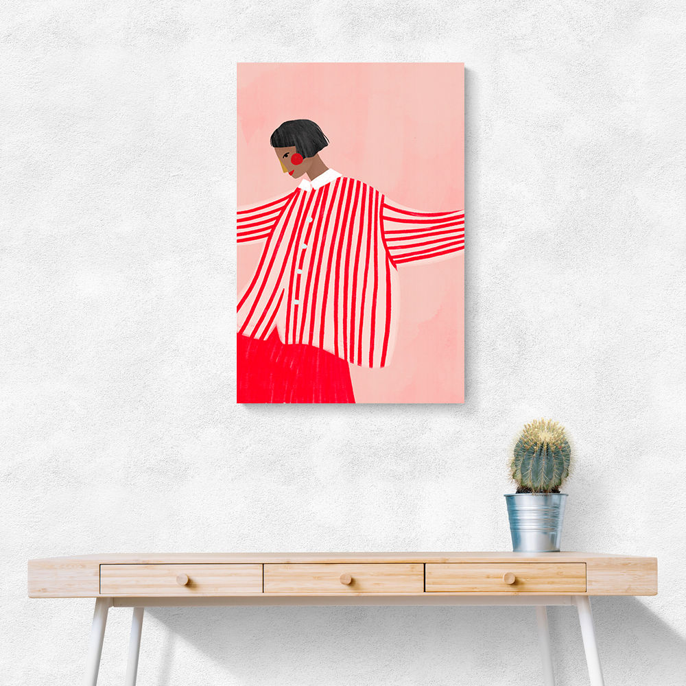 The Woman With the Red Stripes