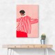 The Woman With the Red Stripes