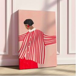 The Woman With the Red Stripes