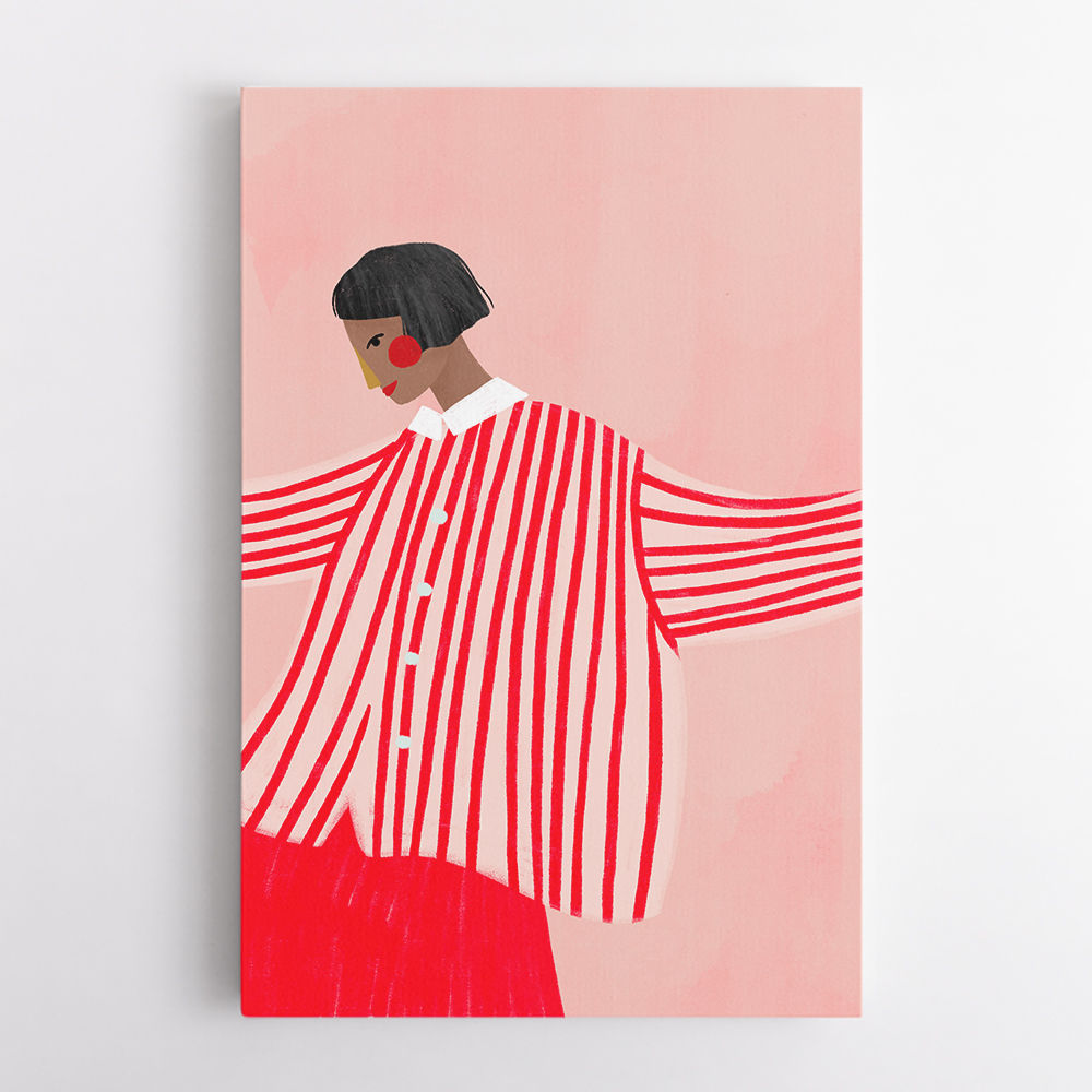 The Woman With the Red Stripes