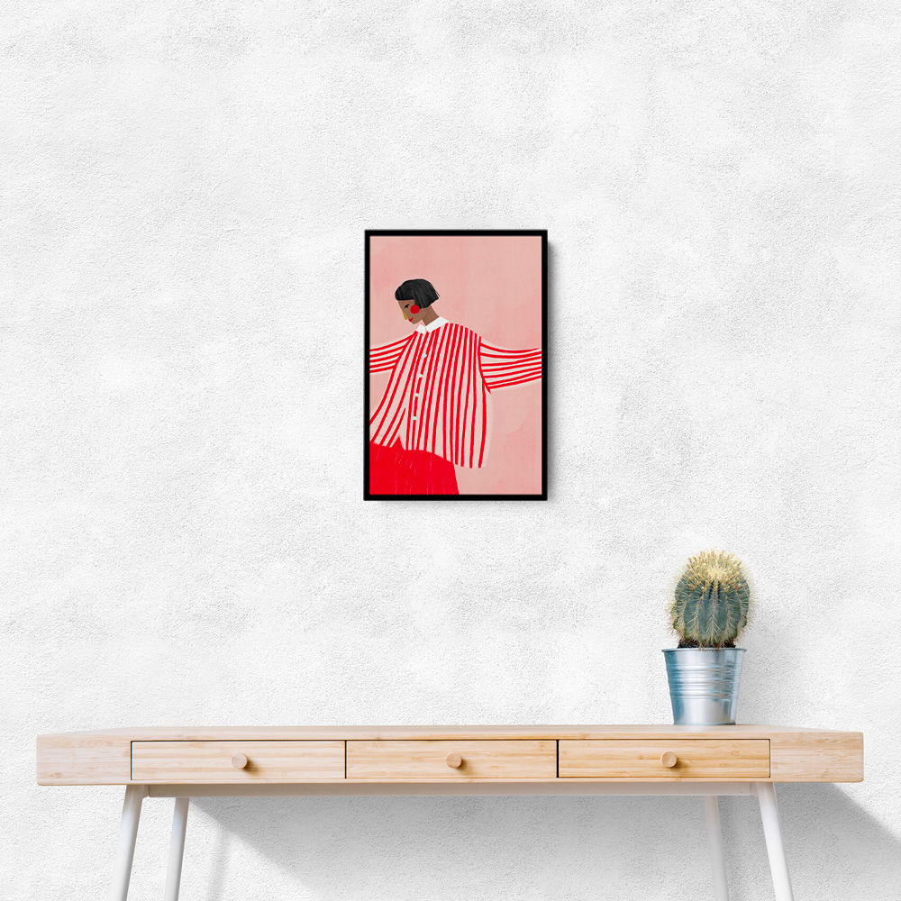 The Woman With the Red Stripes
