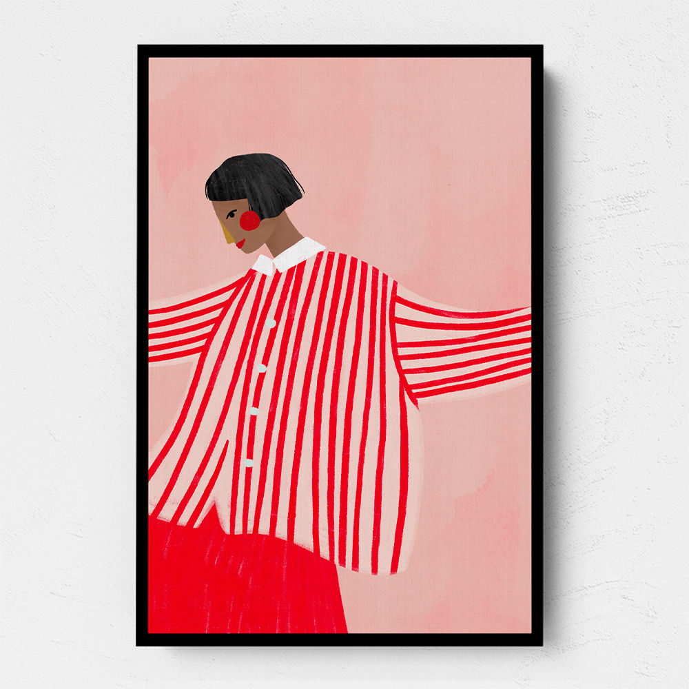 The Woman With the Red Stripes