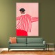 The Woman With the Red Stripes