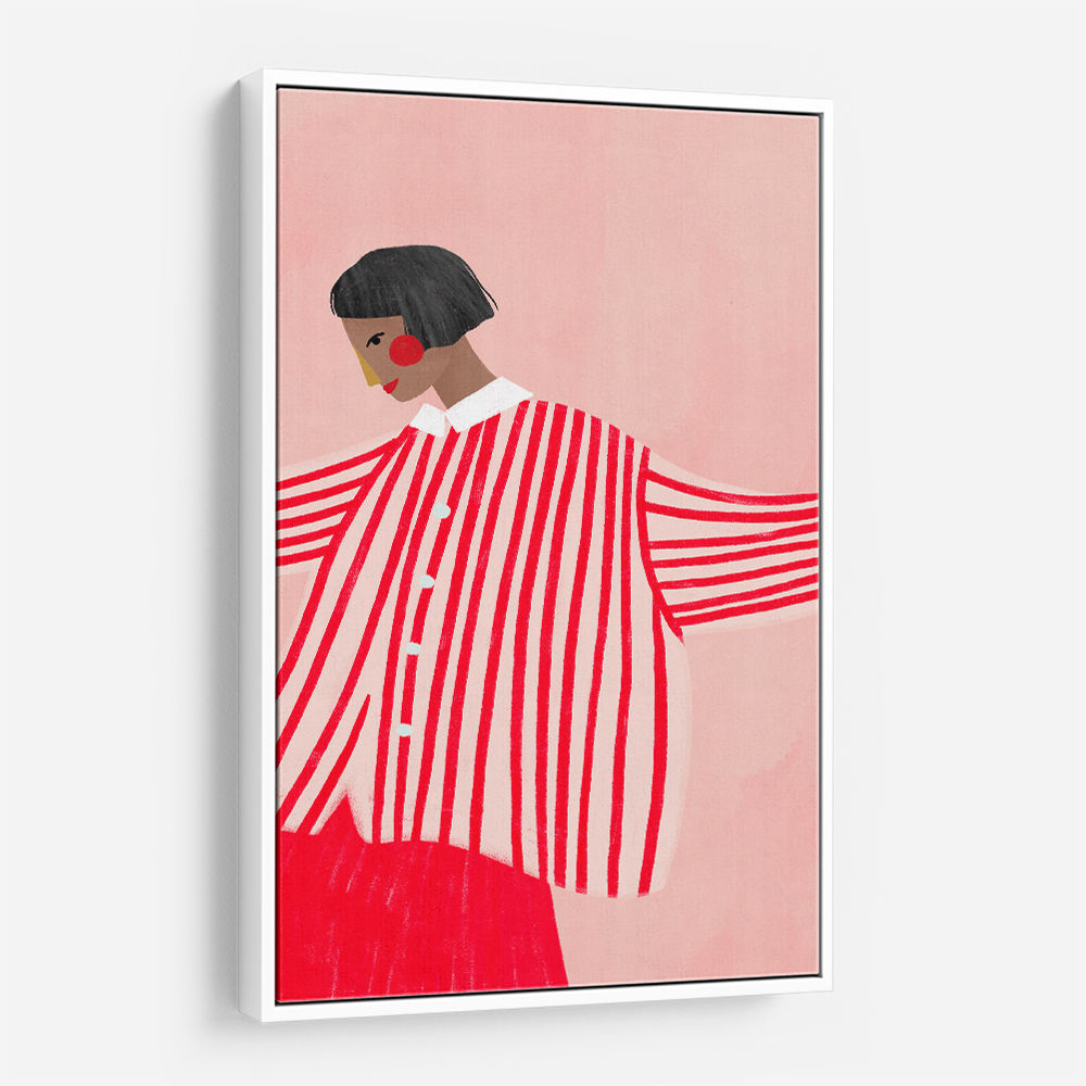 The Woman With the Red Stripes