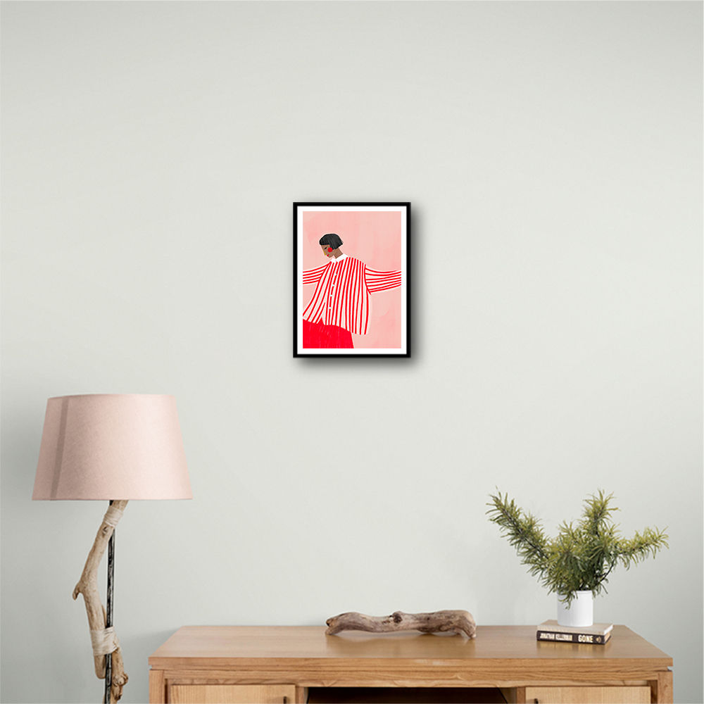 The Woman With the Red Stripes